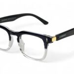 Dual Shade Black Bold Rectangle Eyeglasses
